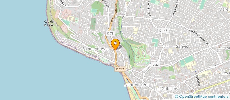 localisation de l'entreprise LES ATELIERS DE SAINTE ADRESSE à SAINTE-ADRESSE