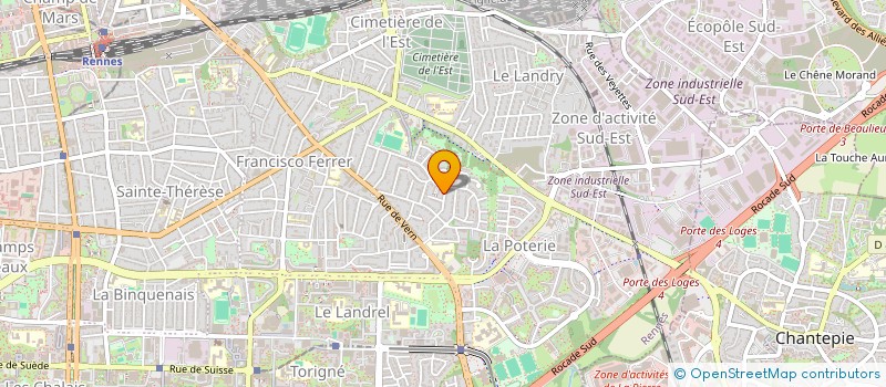 localisation de l'entreprise LES ATELIERS DE [SENS PUBLIC]  RENNES