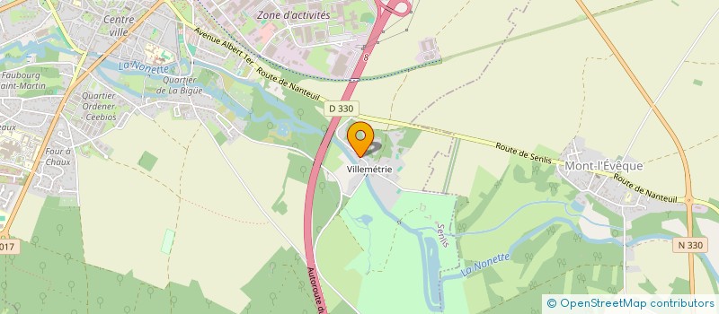 localisation de l'entreprise LES ATELIERS DE SOPHIE à SENLIS