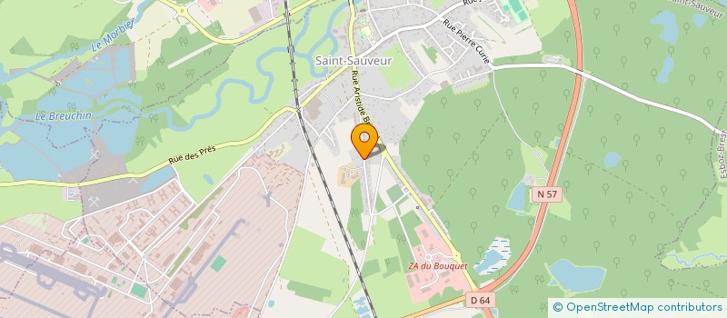 localisation de l'entreprise LES ATELIERS DE SYM  SAINT-SAUVEUR