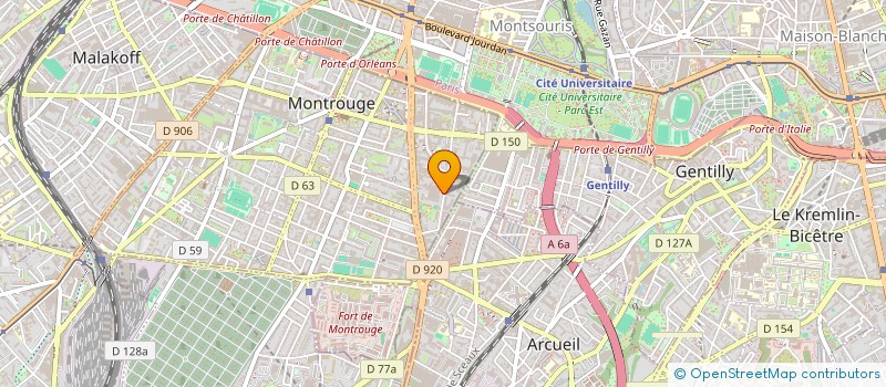 localisation de l'entreprise LES ATELIERS DE TELECOMMUNICATIONS  MONTROUGE
