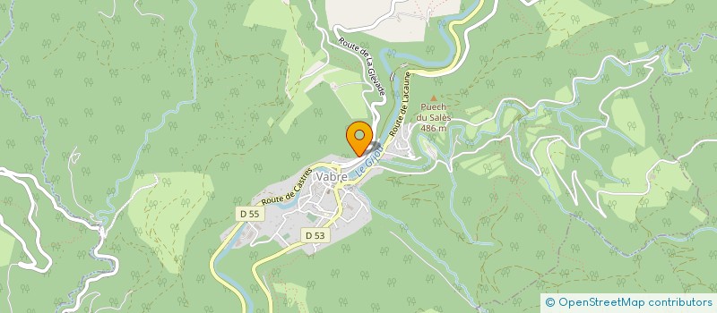 localisation de l'entreprise LES ATELIERS DE VABRE-GRANIT  VABRE