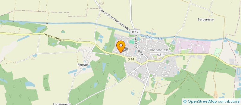 localisation de l'entreprise LES ATELIERS DE VIENNE EN VAL à VIENNE-EN-VAL