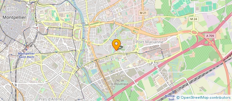 localisation de l'entreprise LES ATELIERS DE VINCI à MONTPELLIER