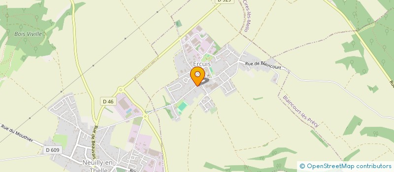 localisation de l'entreprise LES ATELIERS DECOUVERTE & DEVELOPPEMENT BIEN-ETRE  ERCUIS