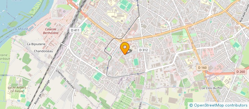 localisation de l'entreprise LES ATELIERS DEMAIN à ANGERS