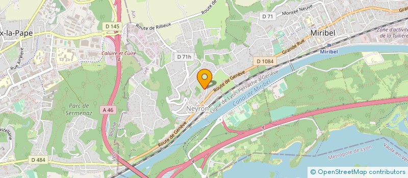 localisation de l'entreprise LES ATELIERS DES BROTTEAUX à NEYRON