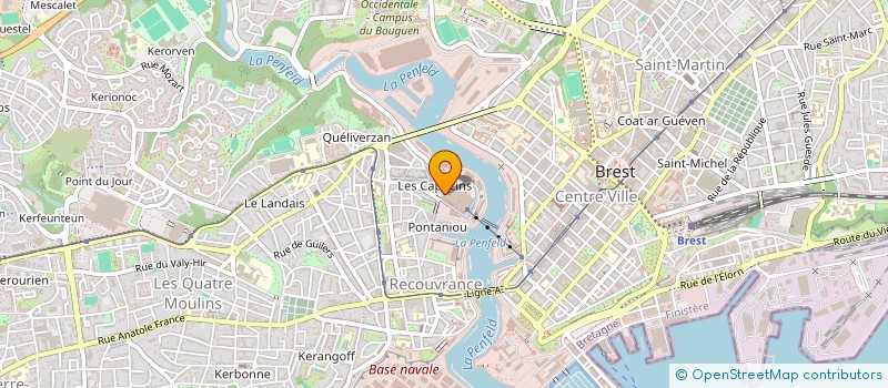 localisation de l'entreprise LES ATELIERS DES CAPUCINS à BREST