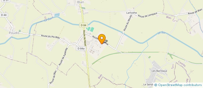 localisation de l'entreprise LES ATELIERS DES DANIELS  BLAN