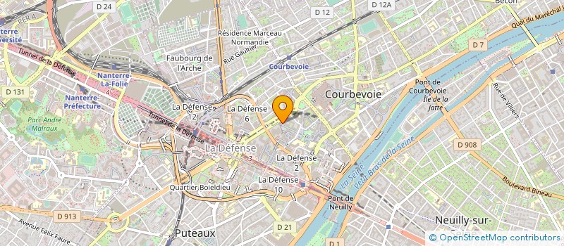 localisation de l'entreprise LES ATELIERS DES FLANDRES à COURBEVOIE
