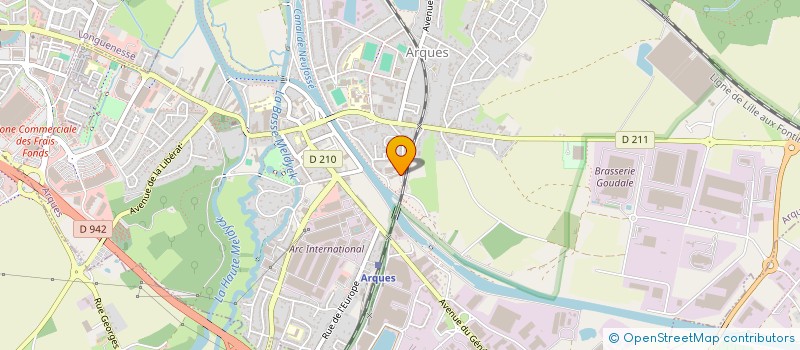 localisation de l'entreprise LES ATELIERS DES FONTINETTES  SAINT-OMER