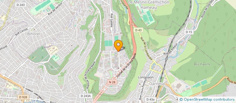 localisation de l'entreprise LES ATELIERS DES HAUTS à ROUEN