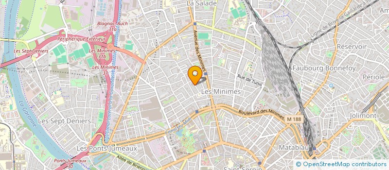 localisation de l'entreprise LES ATELIERS DES MINIMES à TOULOUSE
