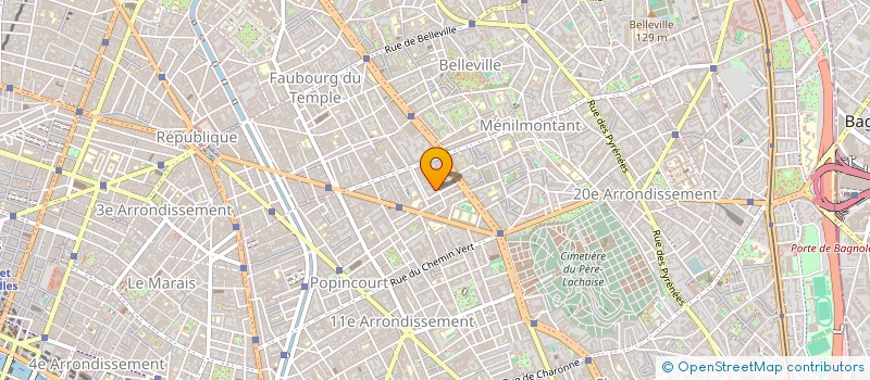 localisation de l'entreprise LES ATELIERS DES TEMPLIERS à PARIS 11