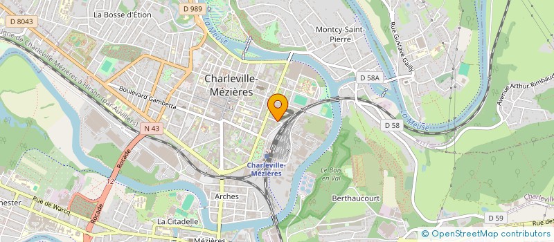 localisation de l'entreprise LES ATELIERS DESIGNERS à CHARLEVILLE-MEZIERES