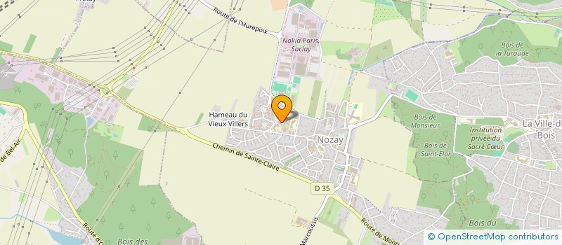 localisation de l'entreprise LES ATELIERS DETENTE DE NOZAY  NOZAY