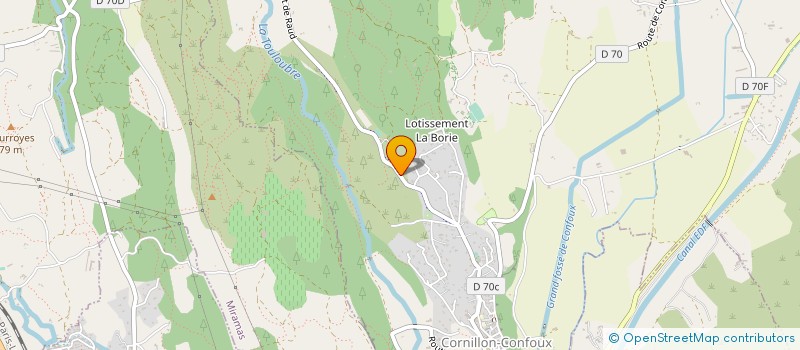 localisation de l'entreprise LES ATELIERS DU BEAUTEMPS SCASE à CORNILLON-CONFOUX