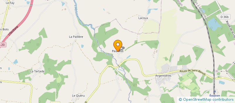 localisation de l'entreprise LES ATELIERS DU BERRY à EGUZON-CHANTOME
