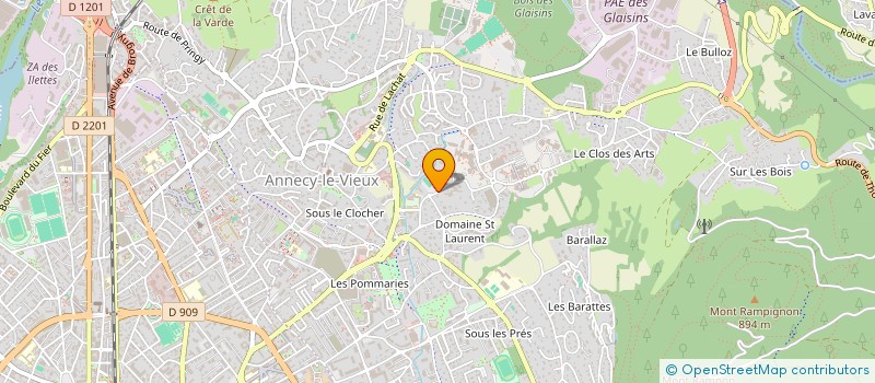 localisation de l'entreprise LES ATELIERS DU BIEN-ETRE à ANNECY