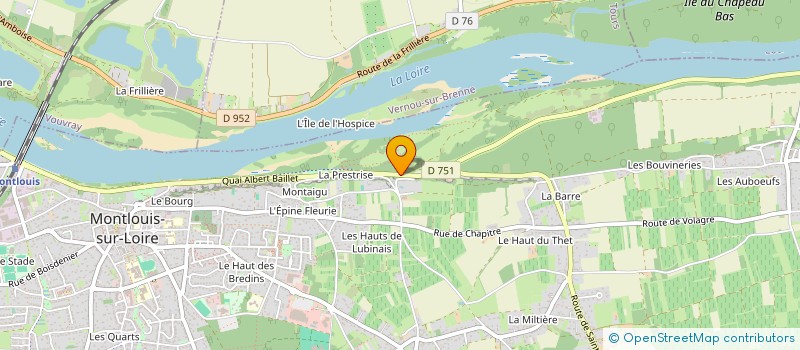 localisation de l'entreprise LES ATELIERS DU BLASON à MONTLOUIS-SUR-LOIRE