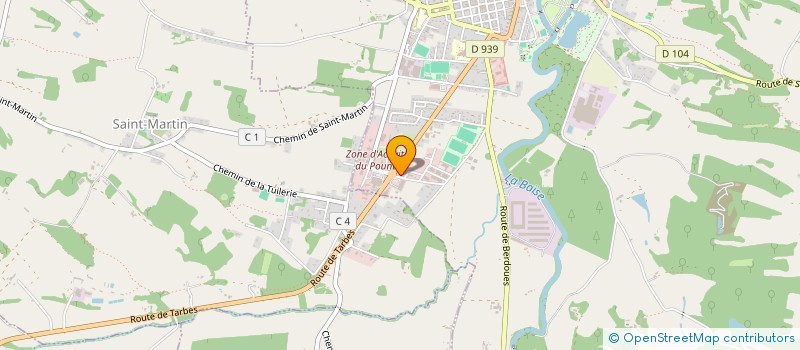 localisation de l'entreprise LES ATELIERS DU BOIS  MIRANDE