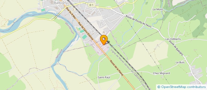 localisation de l'entreprise LES ATELIERS DU BOIS VERT  EPERCIEUX-SAINT-PAUL