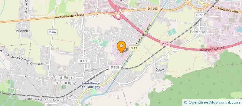 localisation de l'entreprise LES ATELIERS DU BORNE à SAINT-PIERRE-EN-FAUCIGNY