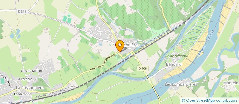 localisation de l'entreprise LES ATELIERS DU CAPRICORNE à SAVENNIERES