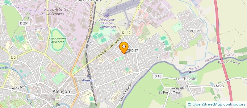 localisation de l'entreprise LES ATELIERS DU CENTRE D ART à ALENCON