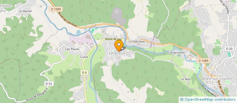 localisation de l'entreprise LES ATELIERS DU CHAPITRE  LEIGNEUX