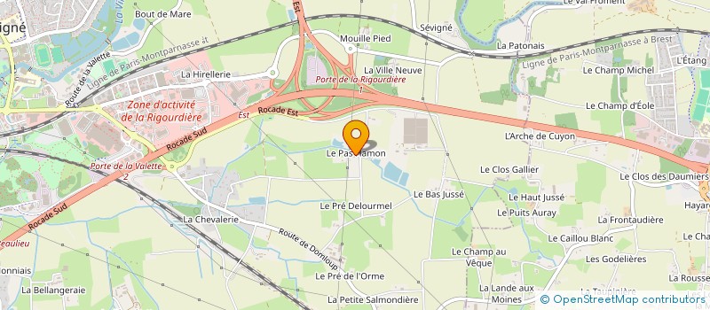 localisation de l'entreprise LES ATELIERS DU CHARDON à CESSON-SEVIGNE
