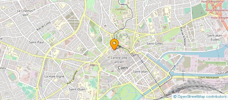 localisation de l'entreprise LES ATELIERS DU CHAT QUI VEILLE à CAEN