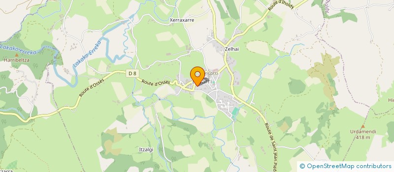 localisation de l'entreprise LES ATELIERS DU CHAUDRON  SAINT MARTIN D'ARROSSA