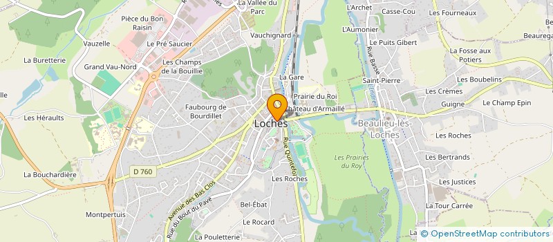 localisation de l'entreprise LES ATELIERS DU COIN à LOCHES