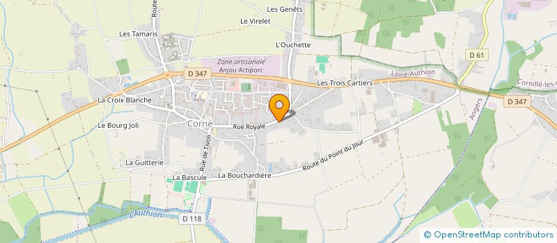 localisation de l'entreprise LES ATELIERS DU DEHORS  LOIRE-AUTHION