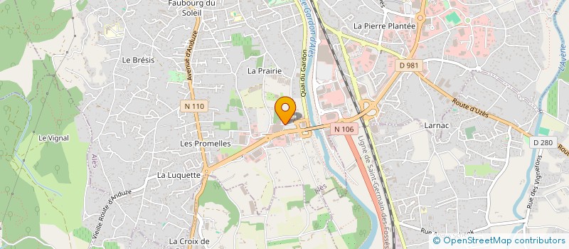 localisation de l'entreprise LES ATELIERS DU DEVOIR  ALES