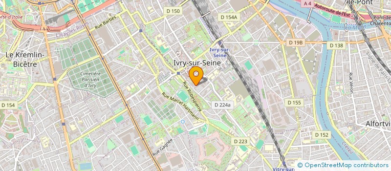 localisation de l'entreprise LES ATELIERS DU DUENDE à IVRY-SUR-SEINE