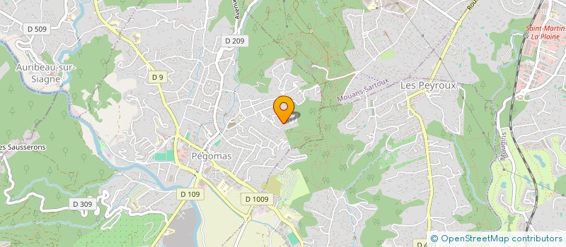 localisation de l'entreprise LES ATELIERS DU FER FORGE à PEGOMAS