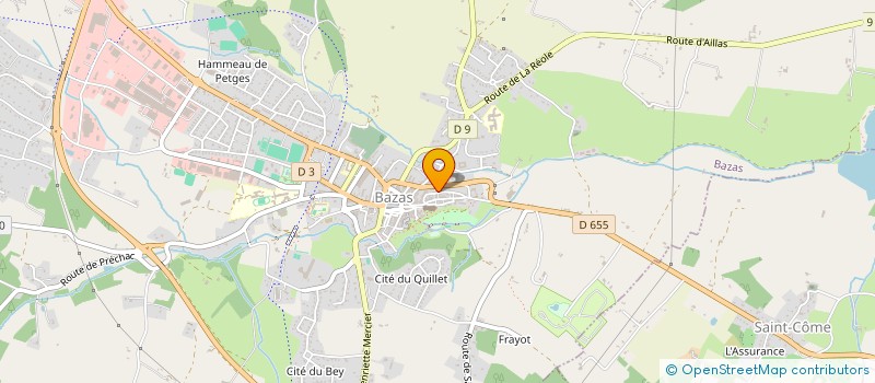 localisation de l'entreprise LES ATELIERS DU GISQUET à BAZAS