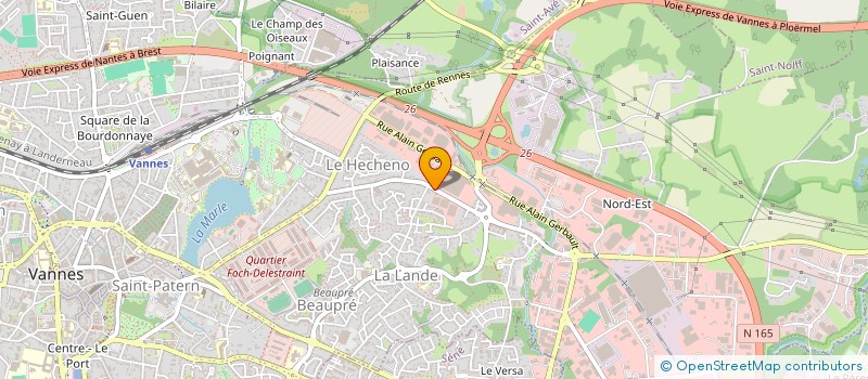 localisation de l'entreprise LES ATELIERS DU GOLFE à VANNES