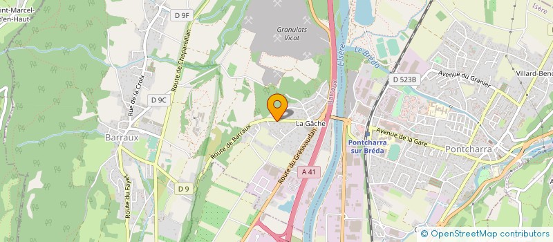 localisation de l'entreprise LES ATELIERS DU GRANIER à CHAPAREILLAN