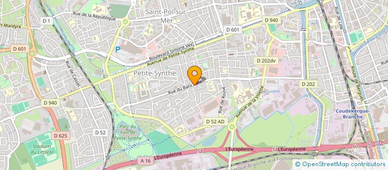 localisation de l'entreprise LES ATELIERS DU KROMMENHOUCK à DUNKERQUE