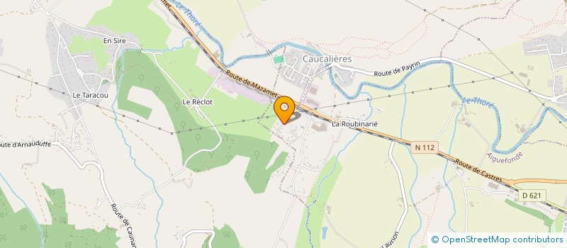 localisation de l'entreprise LES ATELIERS DU LAC à AIGUEFONDE