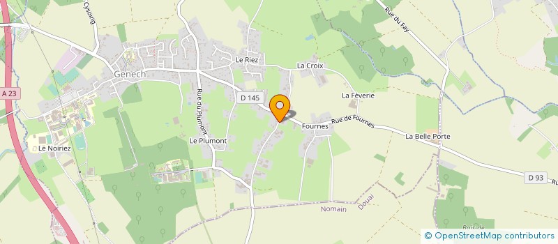 localisation de l'entreprise LES ATELIERS DU MARAIS à GENECH