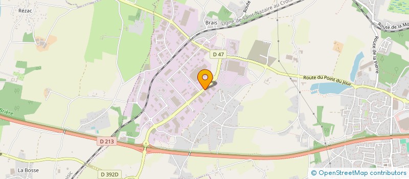 localisation de l'entreprise LES ATELIERS DU MARAIS à SAINT-NAZAIRE