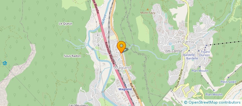 localisation de l'entreprise LES ATELIERS DU MOLE  MAGLAND