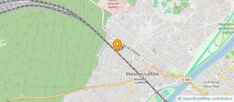 localisation de l'entreprise LES ATELIERS DU MOM'ART à MAISONS-LAFFITTE