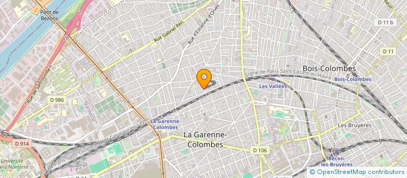 localisation de l'entreprise LES ATELIERS DU MOULIN JOLY  COLOMBES