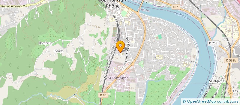 localisation de l'entreprise LES ATELIERS DU NETTOYAGE à TOURNON-SUR-RHONE