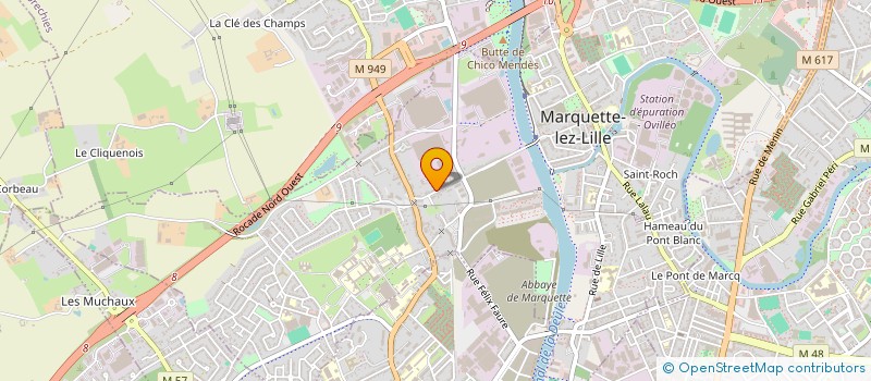 localisation de l'entreprise LES ATELIERS DU NORD à MARQUETTE-LEZ-LILLE